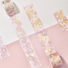 Load image into Gallery viewer, Washi Tape: Golden Sakura Blossoms