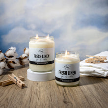 Load image into Gallery viewer, Candle: Fresh Linen Soy Candle