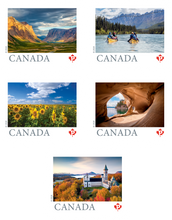 Load image into Gallery viewer, Canadian Postage: 2024 Domestic "P" Stamps - Far and Wide Landscapes