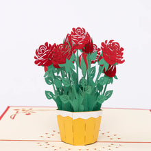 Load image into Gallery viewer, Greeting Card: Pop-Up Roses