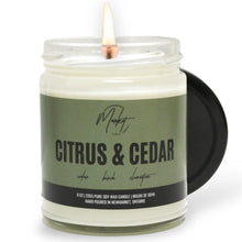 Load image into Gallery viewer, Candle: Citrus & Cedar