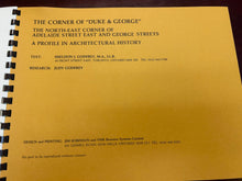 Load image into Gallery viewer, Book: The Corner of "Duke and George" - A Profile in Architectural History