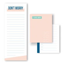 Load image into Gallery viewer, Notepad Set: Don't Worry / It Can Be Worse