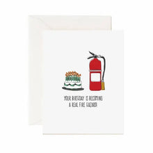 Load image into Gallery viewer, Greeting Card: Fire Hazard Birthday