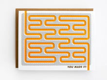 Load image into Gallery viewer, Greeting Card: You Made It! - Maze