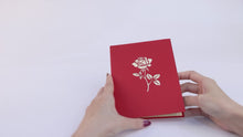 Load and play video in Gallery viewer, Greeting Card: Pop-Up Roses