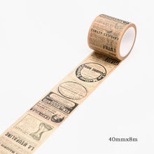 Load image into Gallery viewer, Washi Tape: Vintage Writing