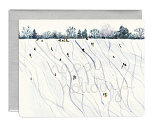 Load image into Gallery viewer, Boxed Greeting Cards: TOBOGGAN HOLIDAY