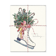 Load image into Gallery viewer, Boxed Greeting Cards: FIGURE SKATE WREATH