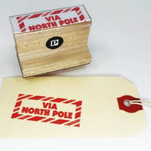 Load image into Gallery viewer, Rubber Stamp: VIA NORTH POLE