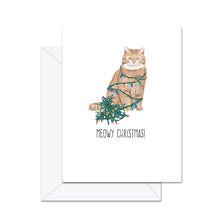 Load image into Gallery viewer, Greeting Card: Meowy Christmas!

