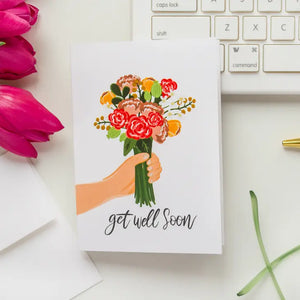 Greeting Card: Get Well Bouquet