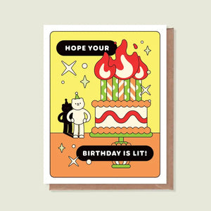 Greeting Card: A Lit Birthday
