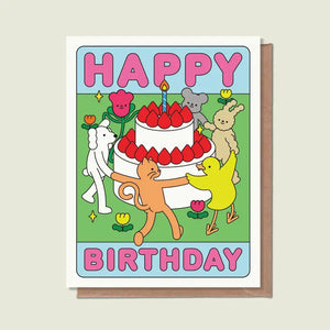 Greeting Card: Happy Birthday Cake!