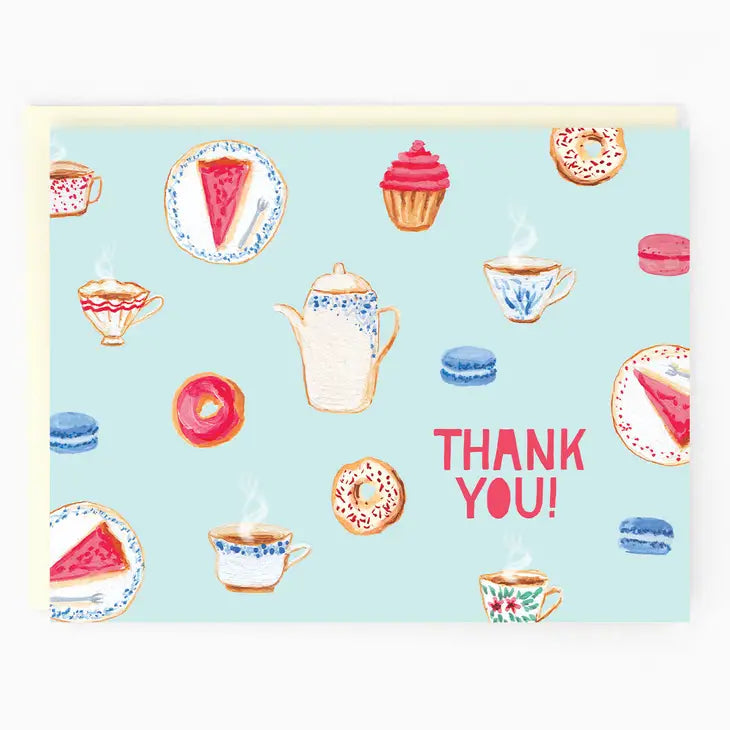 Greeting Card: THANK YOU TEA CUPS