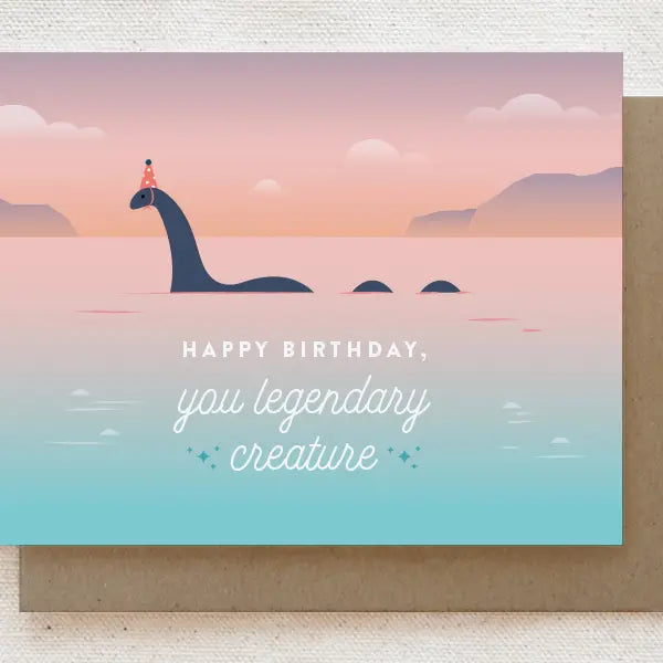 Greeting Card: Nessie Birthday