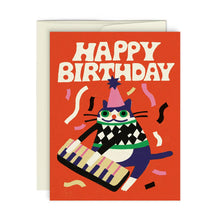 Load image into Gallery viewer, Greeting Card: Happy Birthday Jazz Cat
