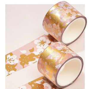 Washi Tape: Golden Sakura Blossoms