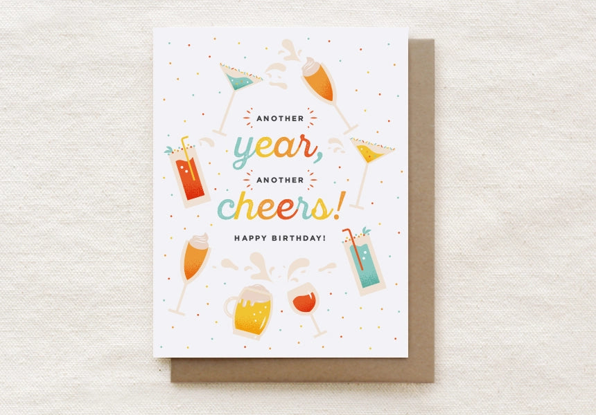 Greeting Card: Another Year Another Cheers