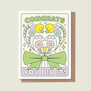 Greeting Card: Congrats, You Did It!