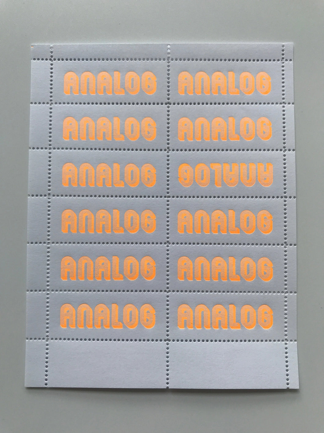 Decorative Stamps: ANALOG (ORANGE)