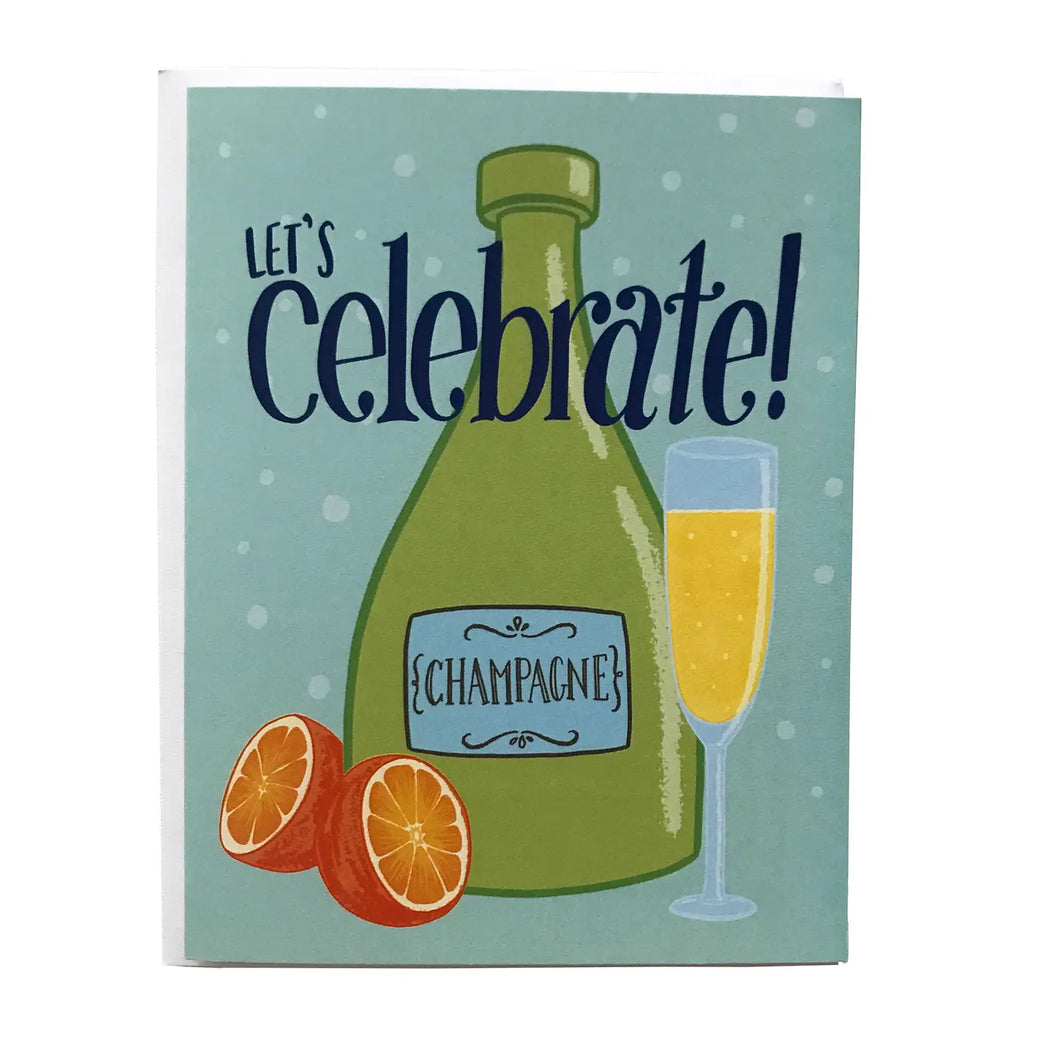 Greeting Card: Lets Celebrate - Mimosa