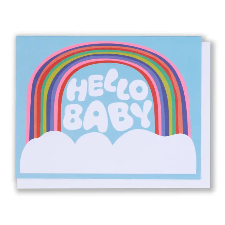 Greeting Card: Hello Baby (Clouds)