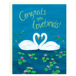 Greeting Card: CONGRATS, YOU LOVEBIRDS!