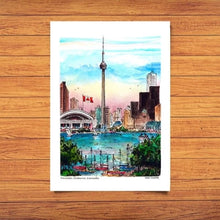 Load image into Gallery viewer, Postcard: Toronto Sunset Skyline (Vertical)

