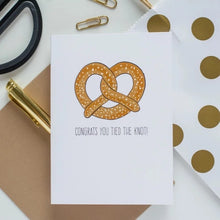 Load image into Gallery viewer, Greeting Card: You Tied The Knot! - Pretzel
