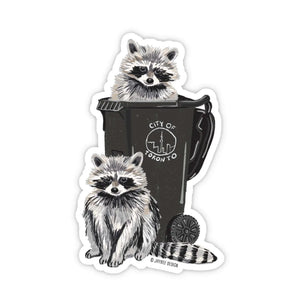 Sticker: Toronto Trash Raccoon Vinyl