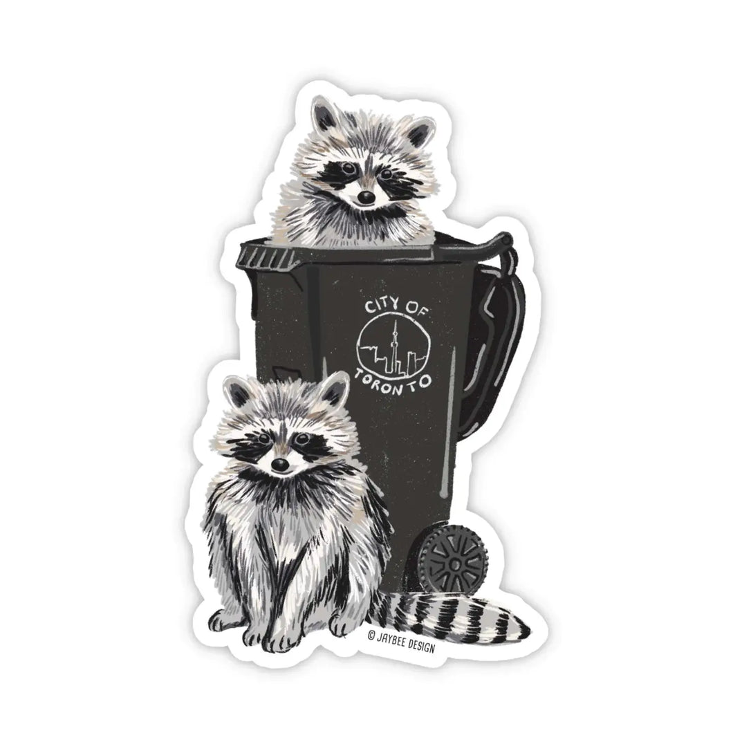 Sticker: Toronto Trash Raccoon Vinyl