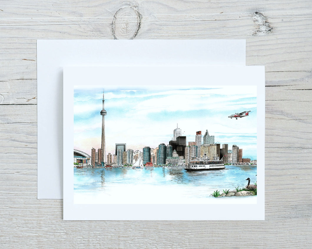 Greeting Card: Toronto Skyline