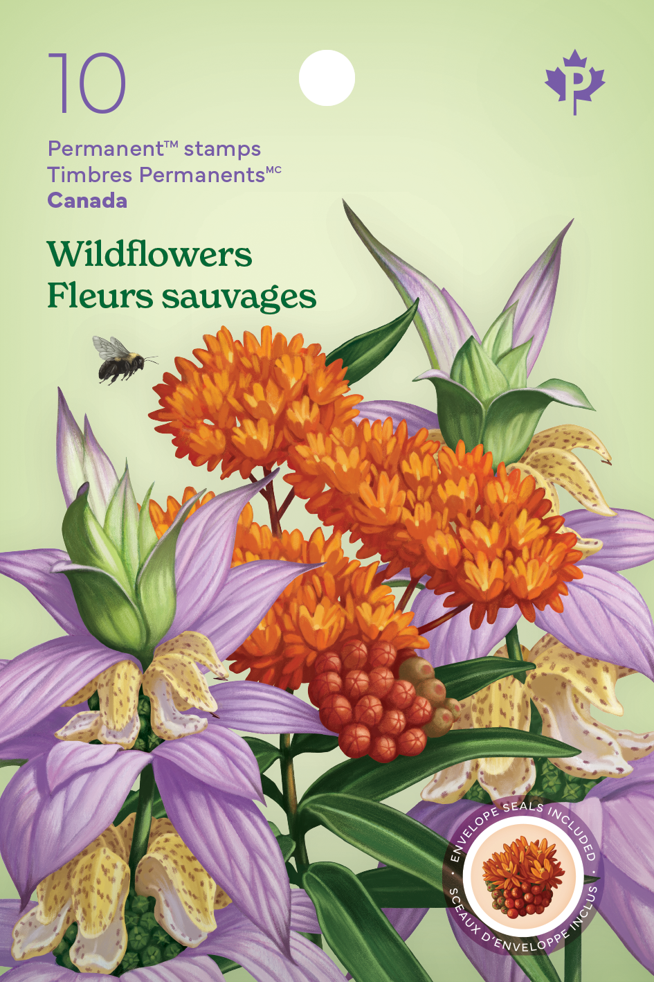 Canadian Postage: 2024 Wildflowers Domestic Stamps