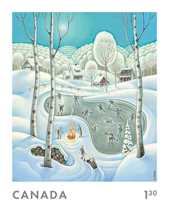 Canadian Postage: 2023 Holiday Winter Scene USA Stamps