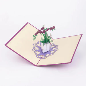 Greeting Card: Pop-Up Orchids