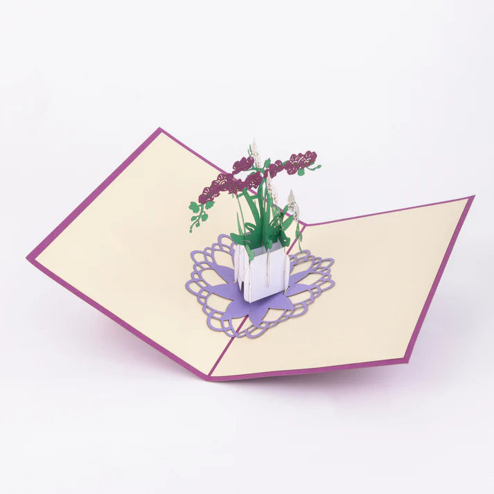 Greeting Card: Pop-Up Orchids