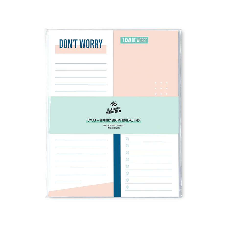 Notepad Set: Don't Worry / It Can Be Worse