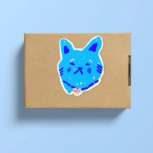 Sticker: Blep the Blue Kitten