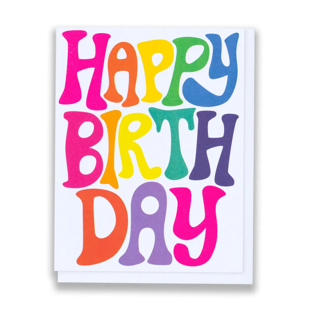 Greeting Card: BUBBLE RAINBOW BIRTHDAY