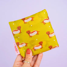 Load image into Gallery viewer, Tote: Weiner Dog Foldable Nylon Tote
