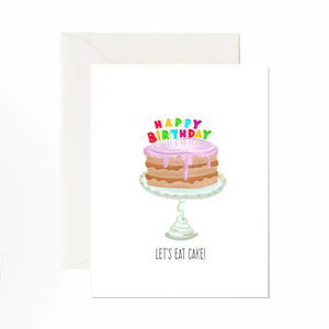 Greeting Card: Let's Eat Cake