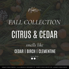 Load image into Gallery viewer, Candle: Citrus &amp; Cedar
