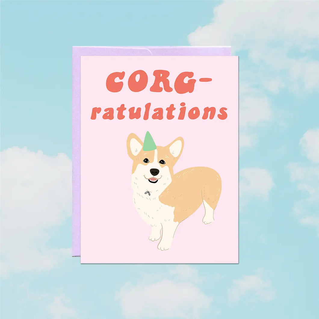 Greeting Card: Corg-Ratulations
