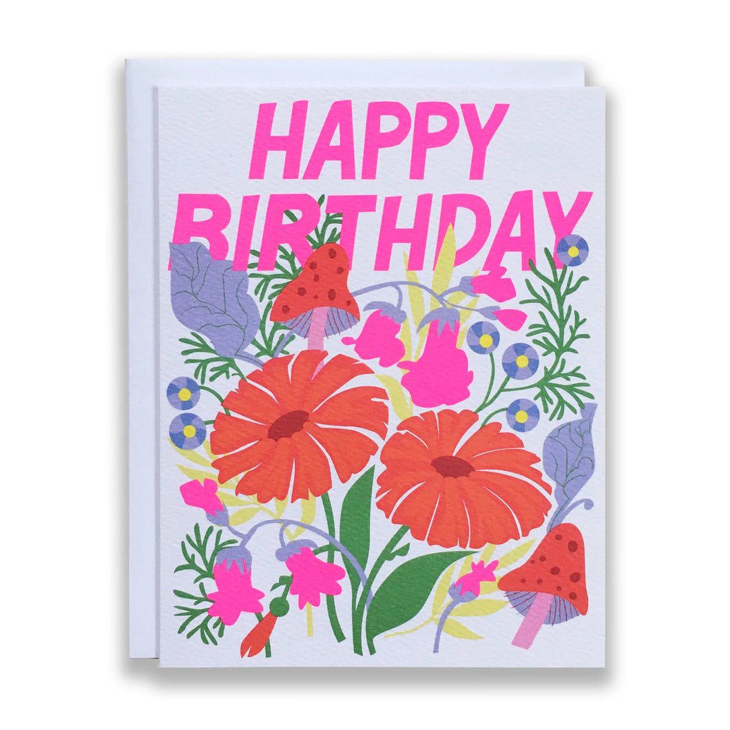 Greeting Card: Happy Birthday (Florals)