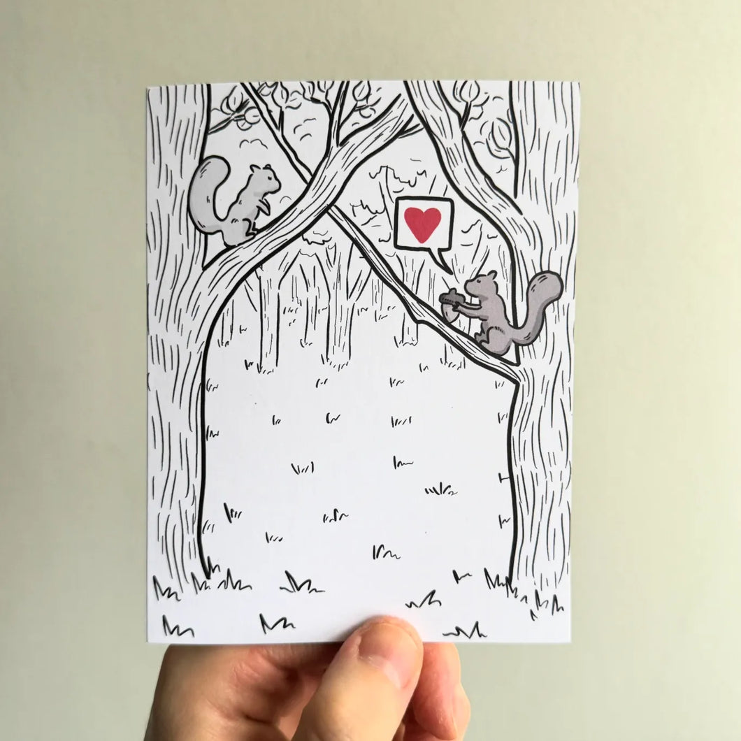 Greeting Card: Squirrel Love ❤️
