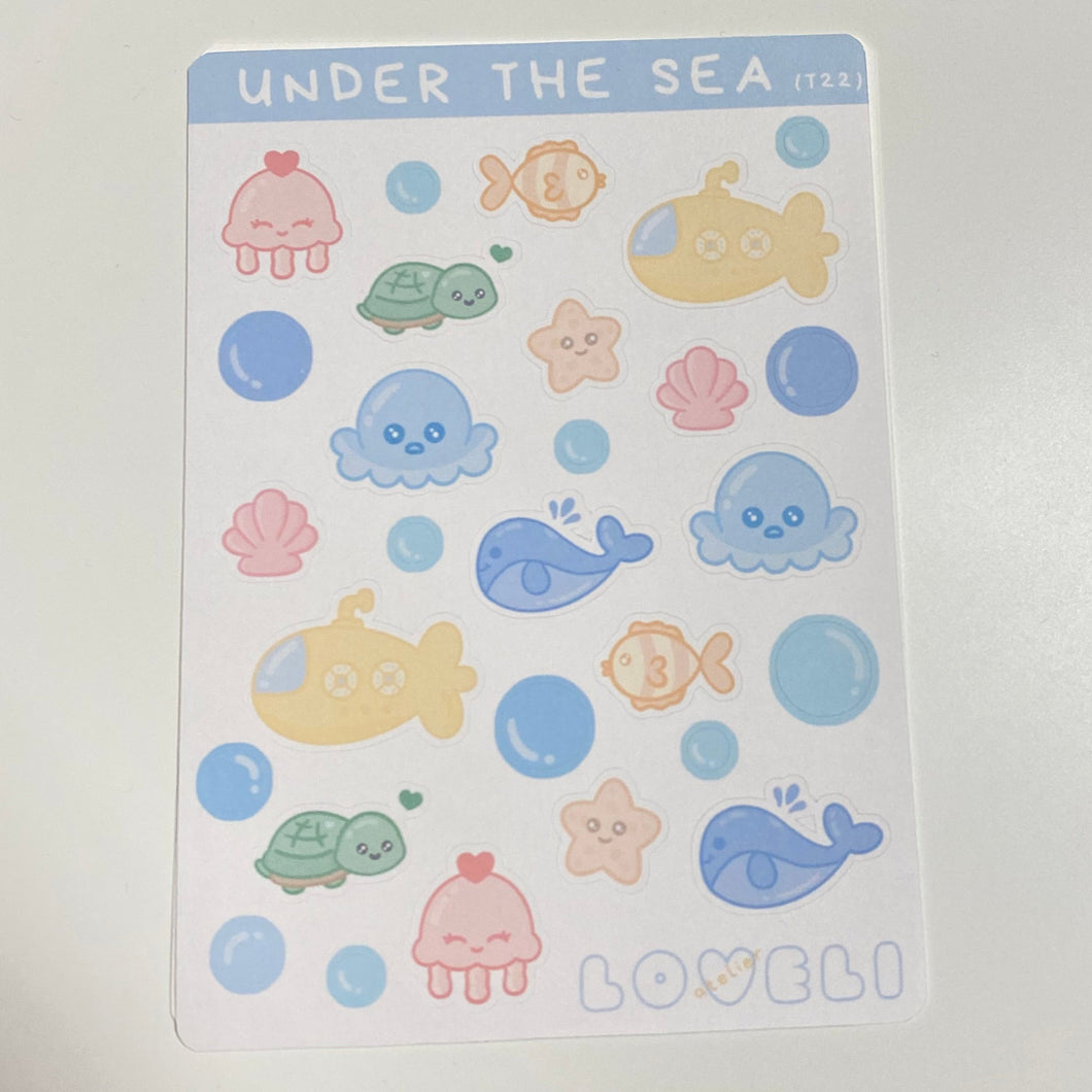 Sticker Sheet: Under The Sea