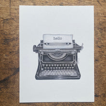 Load image into Gallery viewer, Postcard: HELLO TYPEWRITER
