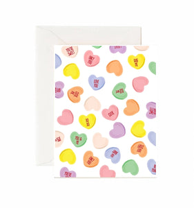 Greeting Card: Candy Hearts