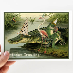 Greeting Card: Vintage Birthday Party